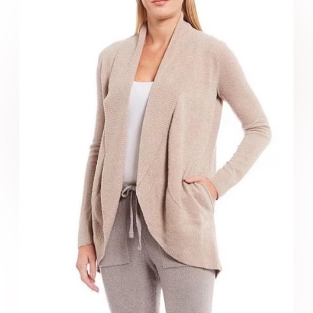 Barefoot Dreams Bamboo Long Sleeve CozyChic Lite
Circle Lounge Cardigan Tan M